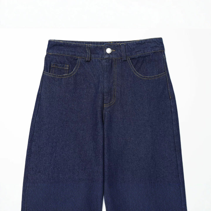 Women's high-waisted jeans shorts with wide leg and five-pocket cut Mune Fashion