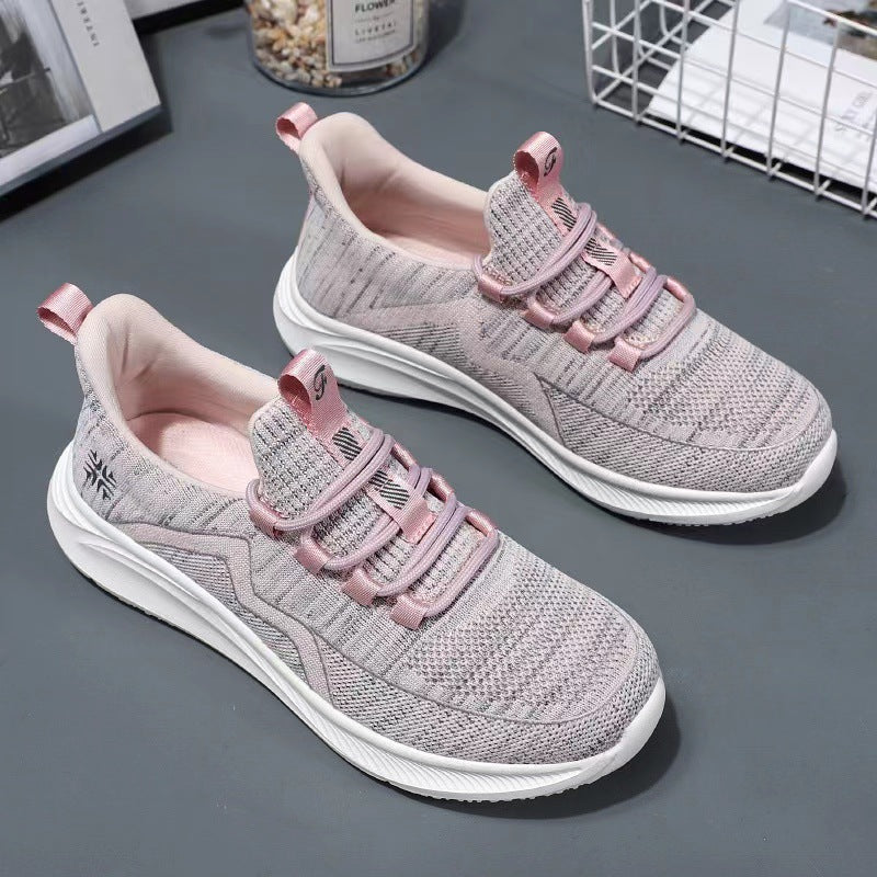 Women's knitted Slip-On sneakers with elastic lacing, padded inner lining and cushioning profile sole Mune Fashion