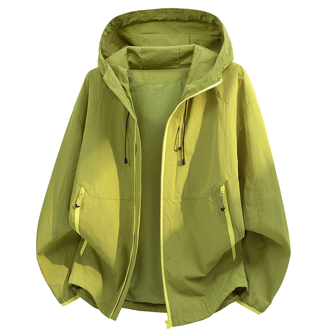 Women Water-Repellent Transition Jacket with Hood Mune Fashion