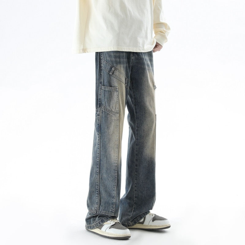 Men's Comfortable and Casual Loose Denim Pants Mune Fashion