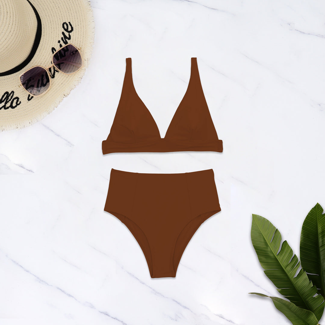Ladies High-Cut Bikini with Deep V-Neck Mune Fashion