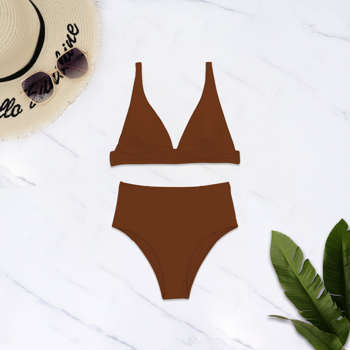 Ladies High-Cut Bikini with Deep V-Neck Mune Fashion