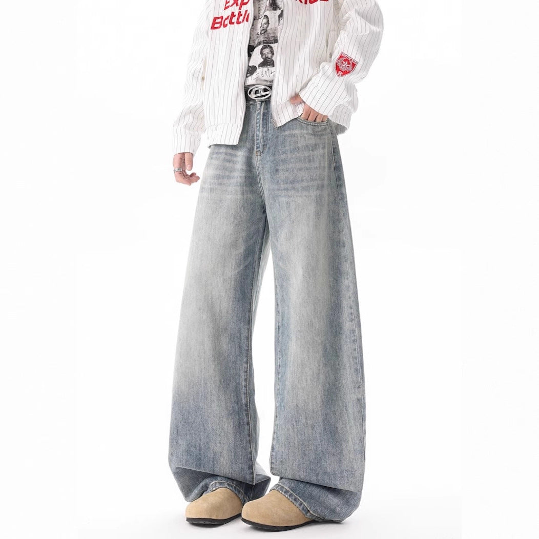 Women Wide-Cut Jeans in Vintage Style Mune Fashion
