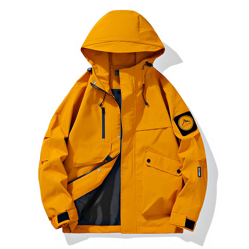Men's Modular Rain and Wind Parka with welded seams, concealed zippers, and utility pockets Mune Fashion