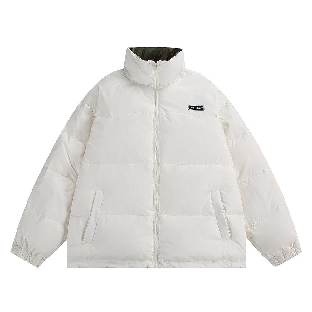 Unisex Boxy quilted oversized puffer jacket with high stand-up collar and minimal branding Mune Fashion