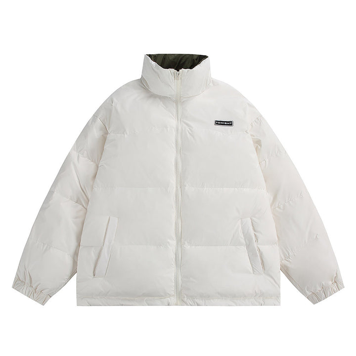Unisex Boxy quilted oversized puffer jacket with high stand-up collar and minimal branding Mune Fashion