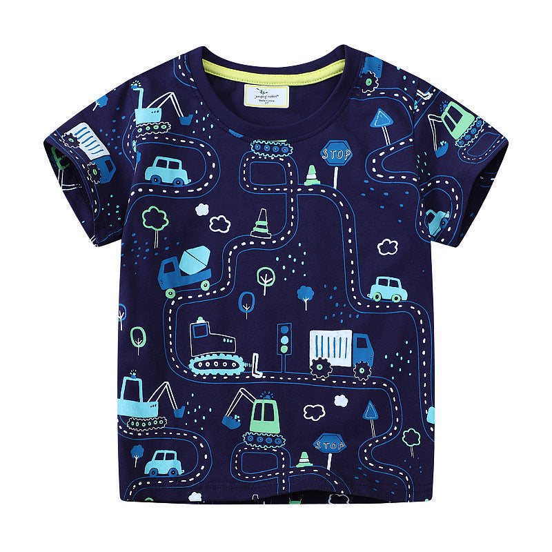 Boys T-shirt with exciting construction site design Mune Fashion