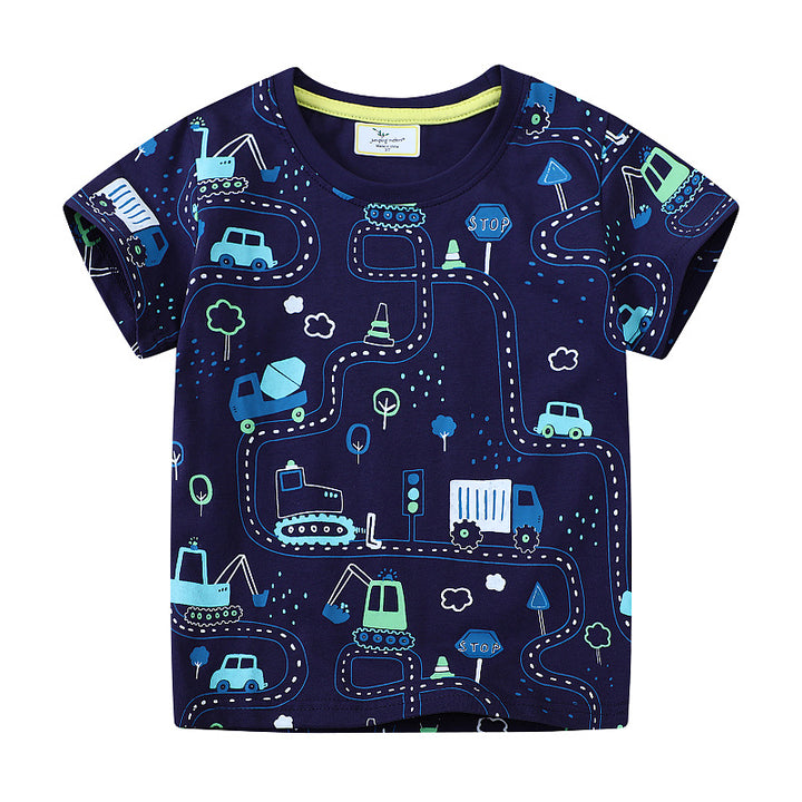 Boys T-shirt with exciting construction site design Mune Fashion