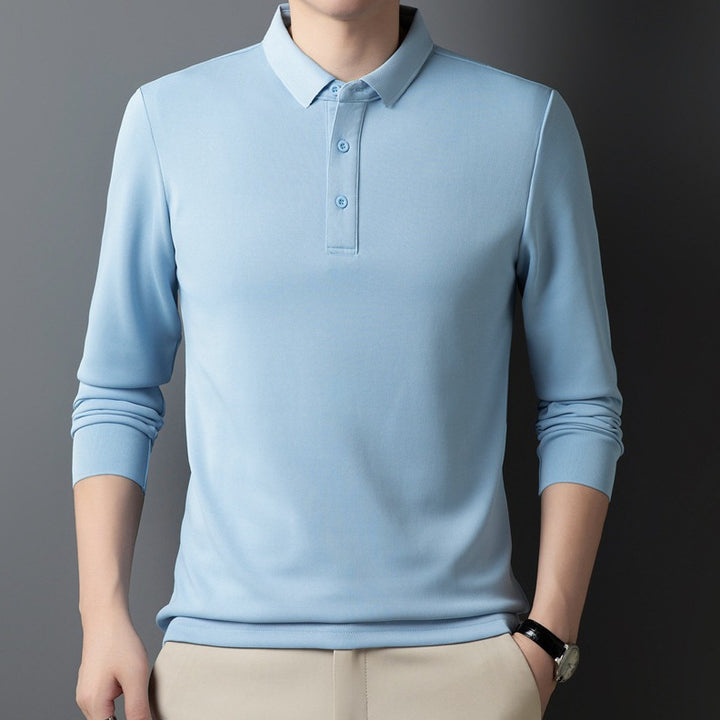 Women's polo shirt with long sleeves and button details Mune Fashion