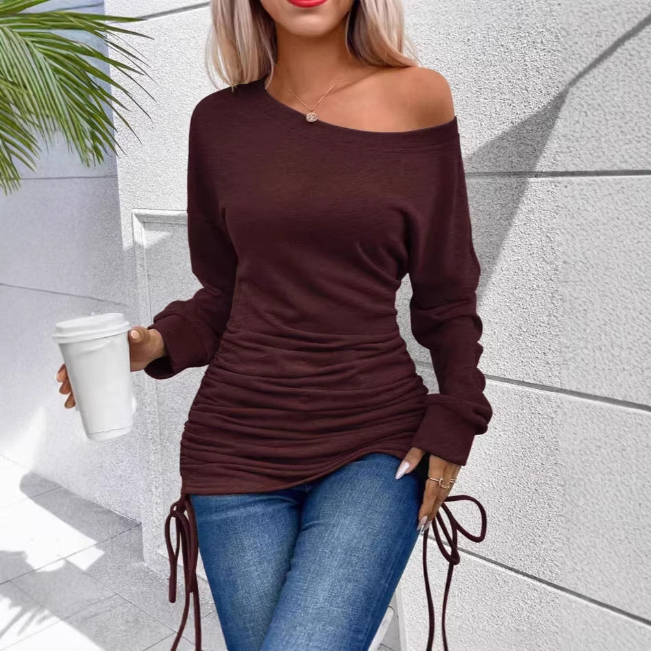 Women's Casual Top with Asymmetrical Cut Mune Fashion