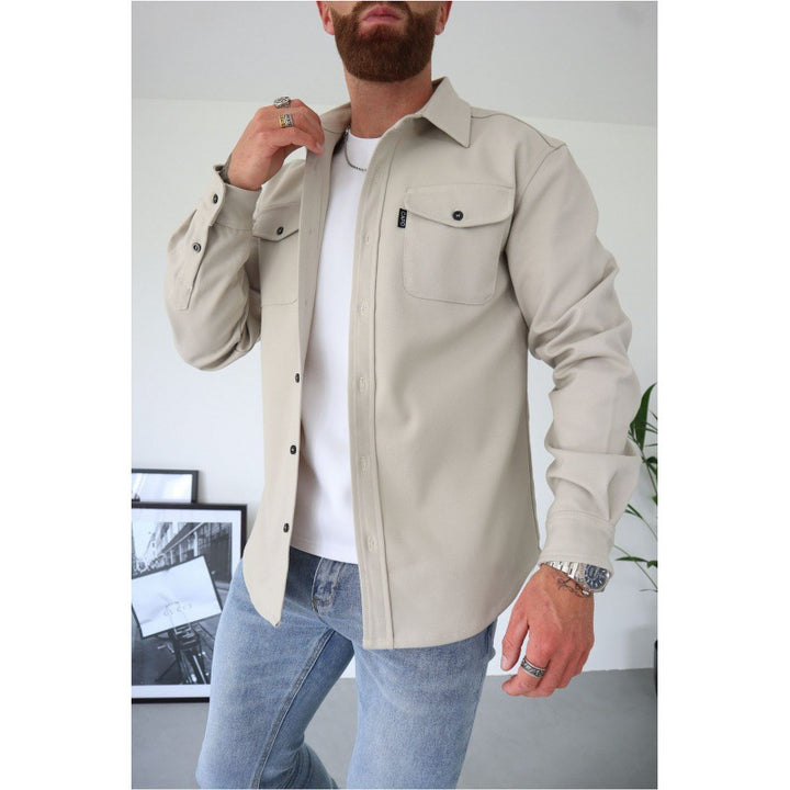 Men's shirt jacket with chest pockets and tailored fit Mune Fashion