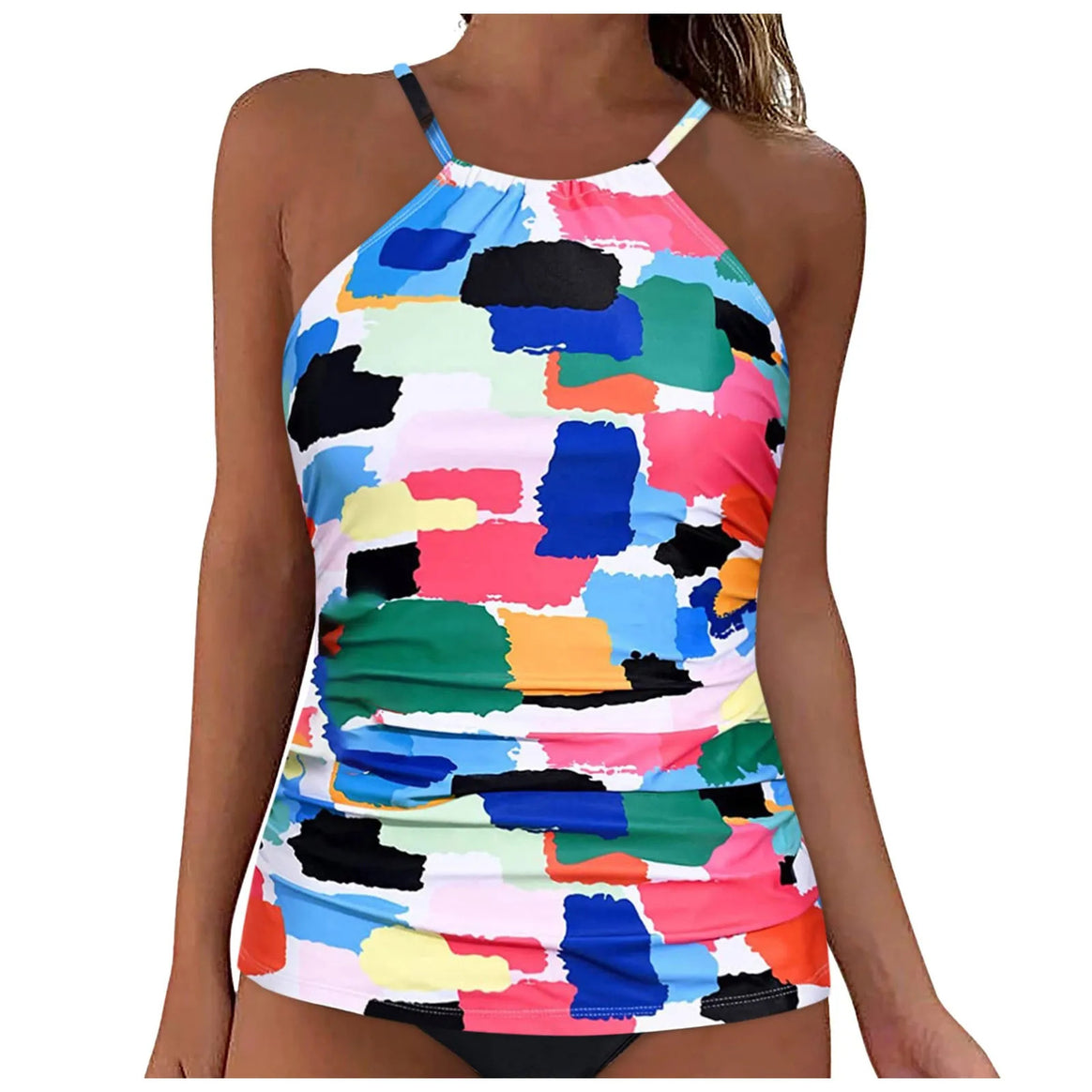 Women’s tankini with floral design and fitted cut Mune Fashion