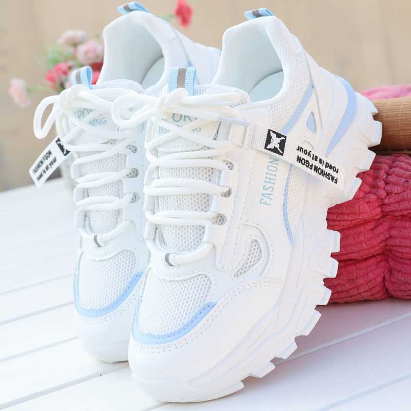 Ladies fashionable chunky sneakers with breathable mesh upper material and reinforced sole Mune Fashion