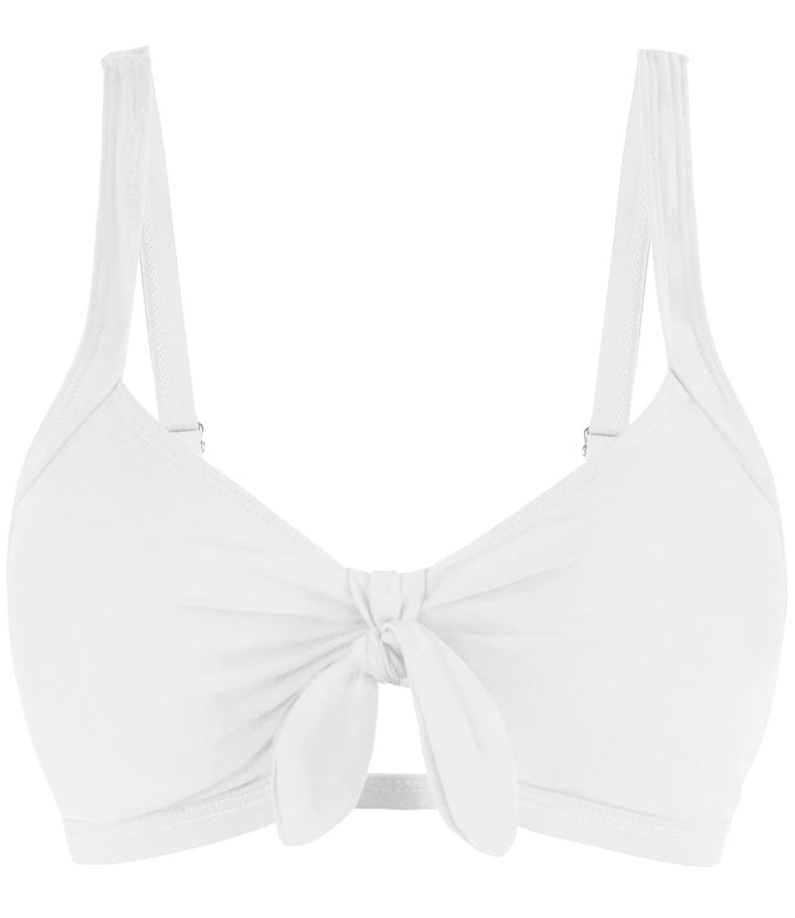 Women's Sporty Bikini Top with Stylish Knot Detail Mune Fashion