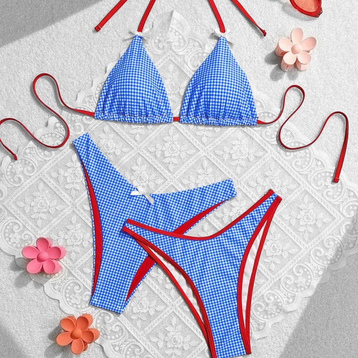 Women's triangle bikini in checkered cut Mune Fashion
