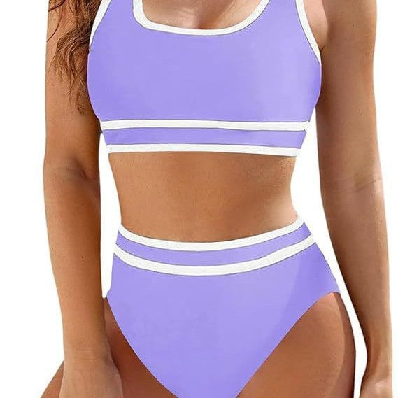 Ladies' Sportive Bikini Set with High Waist Mune Fashion