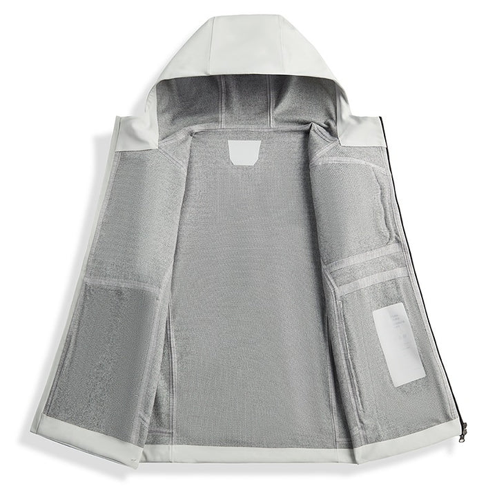 Men's Technical Softshell Rain Jacket with Waterproof Membrane, Welded Seams & Hood Mune Fashion