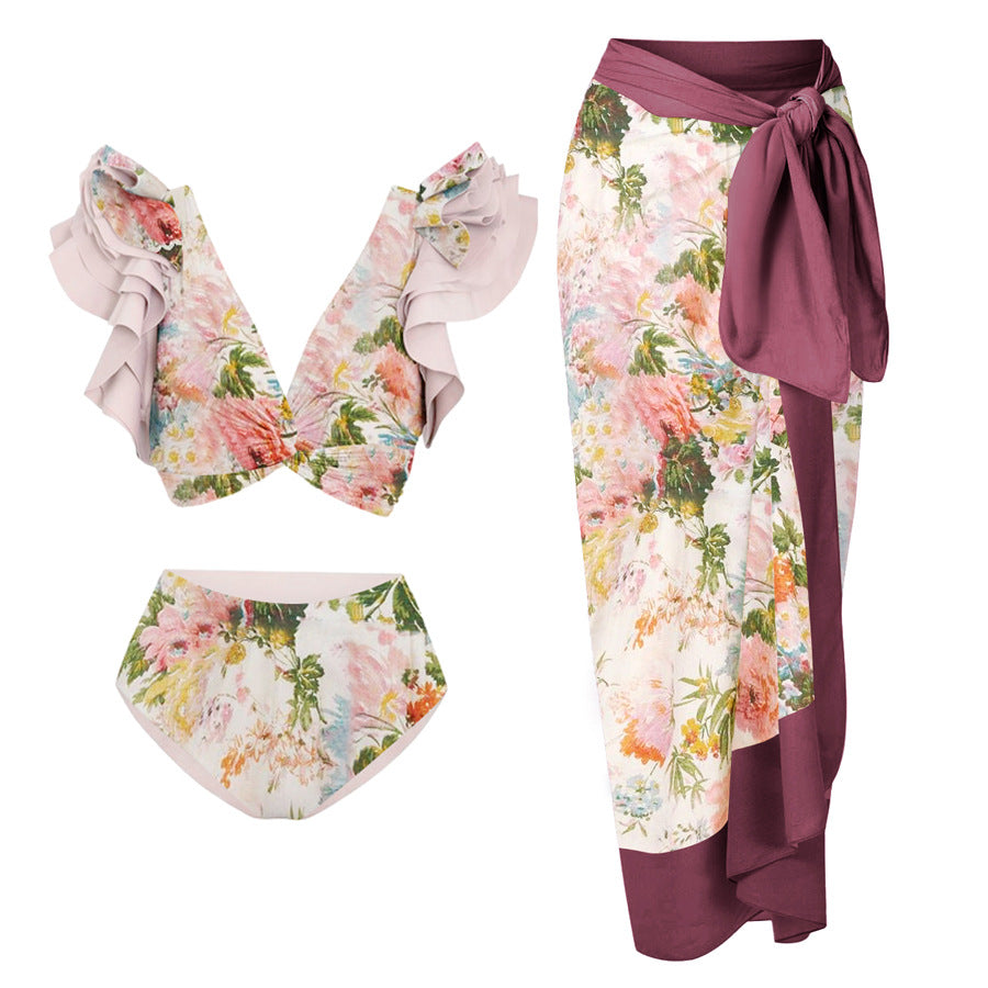 Women’s swimsuit and wrap skirt set Mune Fashion
