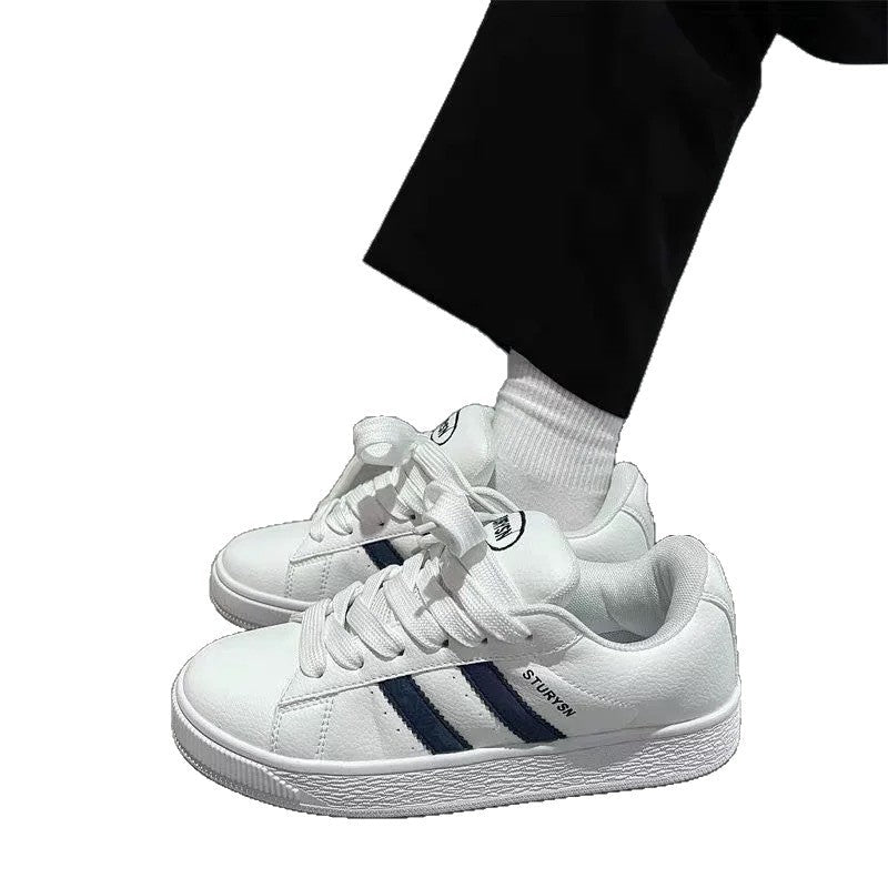 Ladies Sporty Sneakers with Classic Stripe Design Mune Fashion