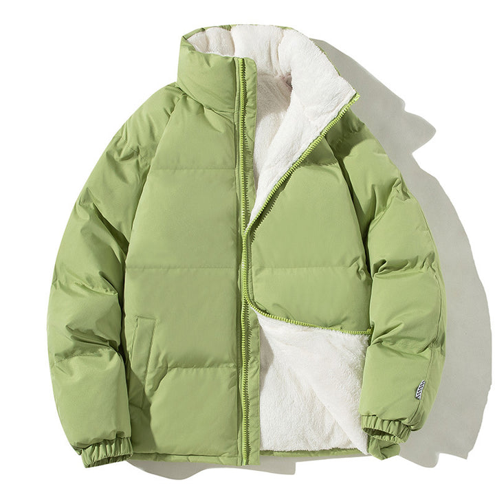 Women quilted thermo bomber jacket with soft teddy lining and high stand-up collar Mune Fashion