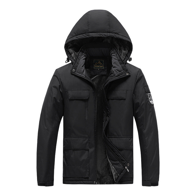 Men's nano technical winter expedition jacket with concealed two-way zipper, water-repellent membrane, and multifunctional pockets Mune Fashion