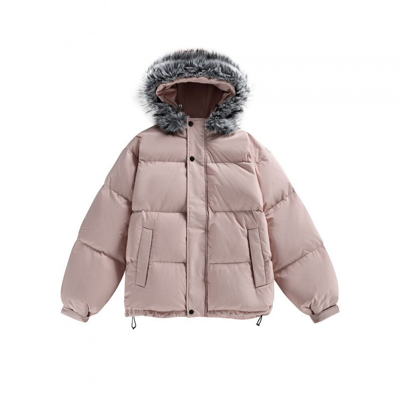 Unisex Padded Hoodie with Detachable Faux Fur Hood and Boxy Silhouette Mune Fashion