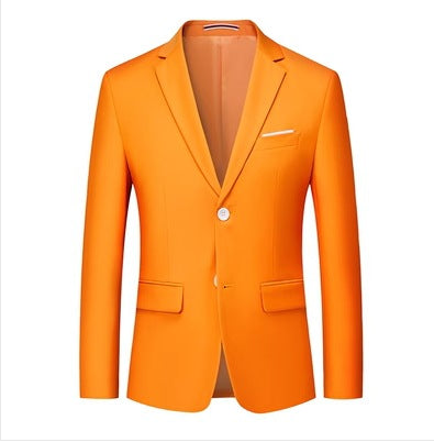 Men's slim-fit blazer with narrow silhouette, stretch content, and flap pockets Mune Fashion