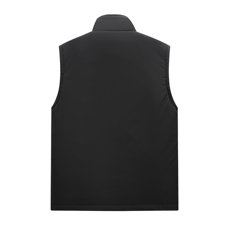 Men's Insulated Outdoor Utility Vest with Teddy Lining and Front Flap Pockets Mune Fashion