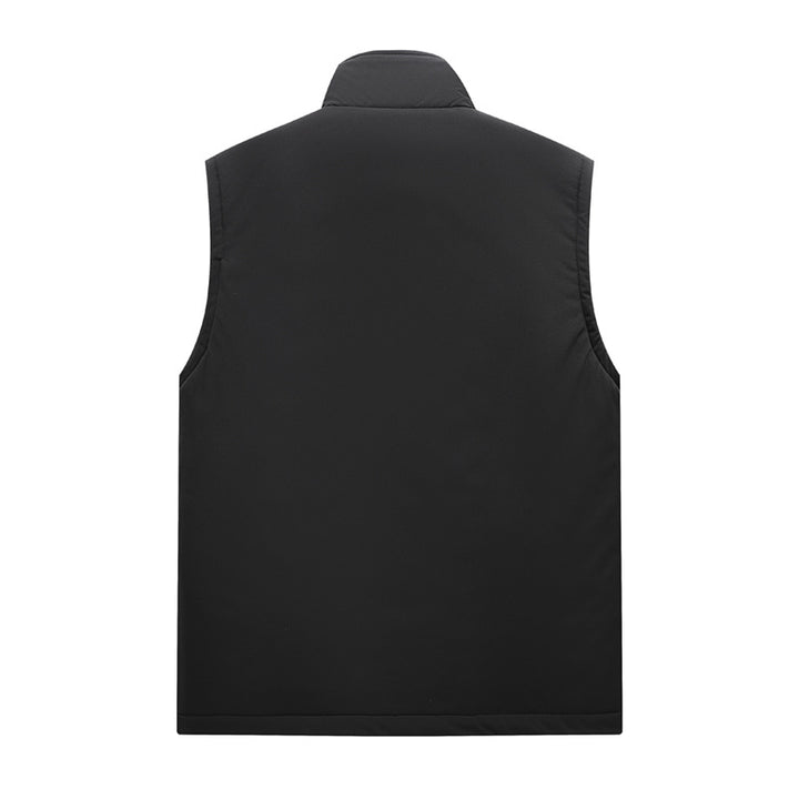 Men's Insulated Outdoor Utility Vest with Teddy Lining and Front Flap Pockets Mune Fashion