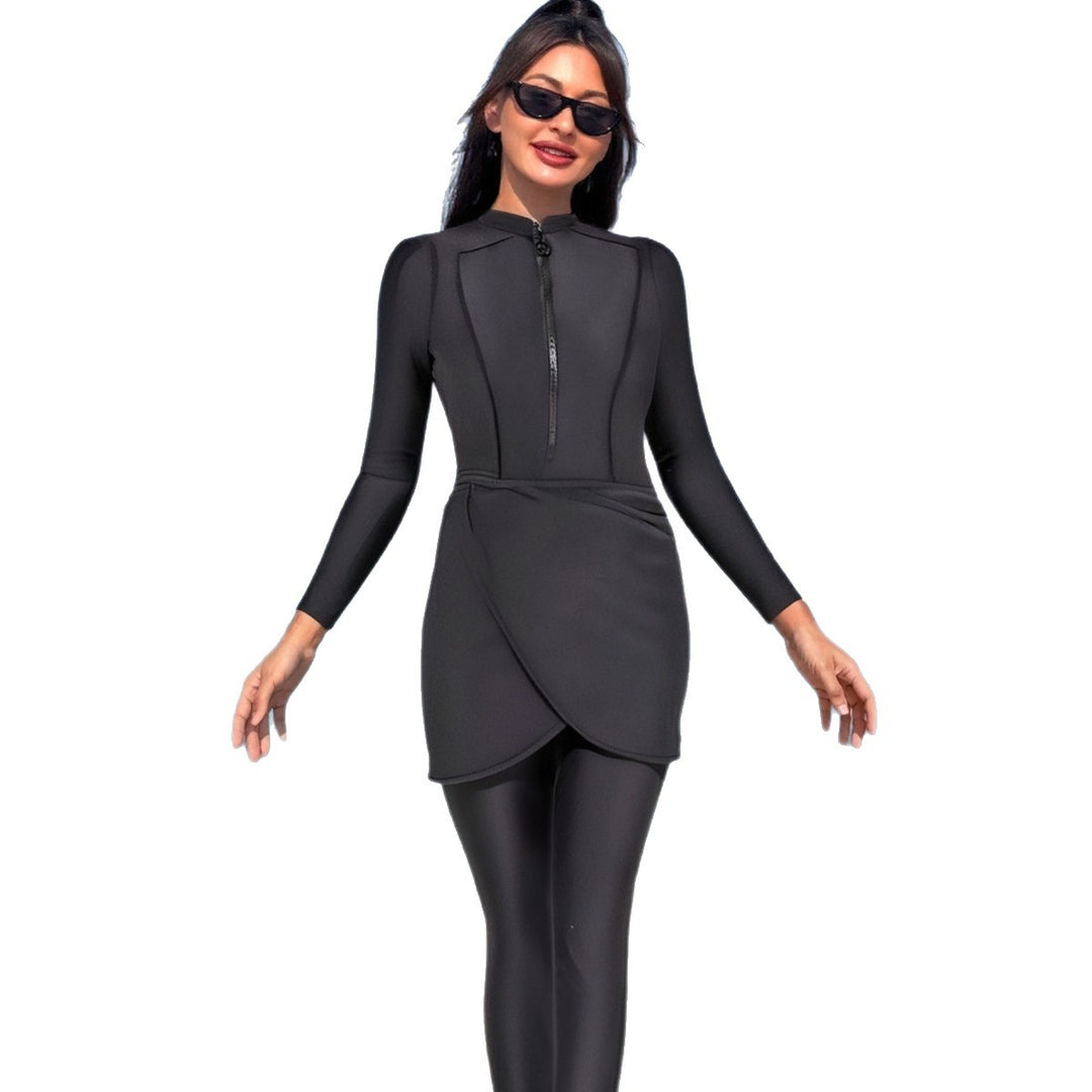 Women's Fashionable Surf Suit with Wrap Skirt Mune Fashion