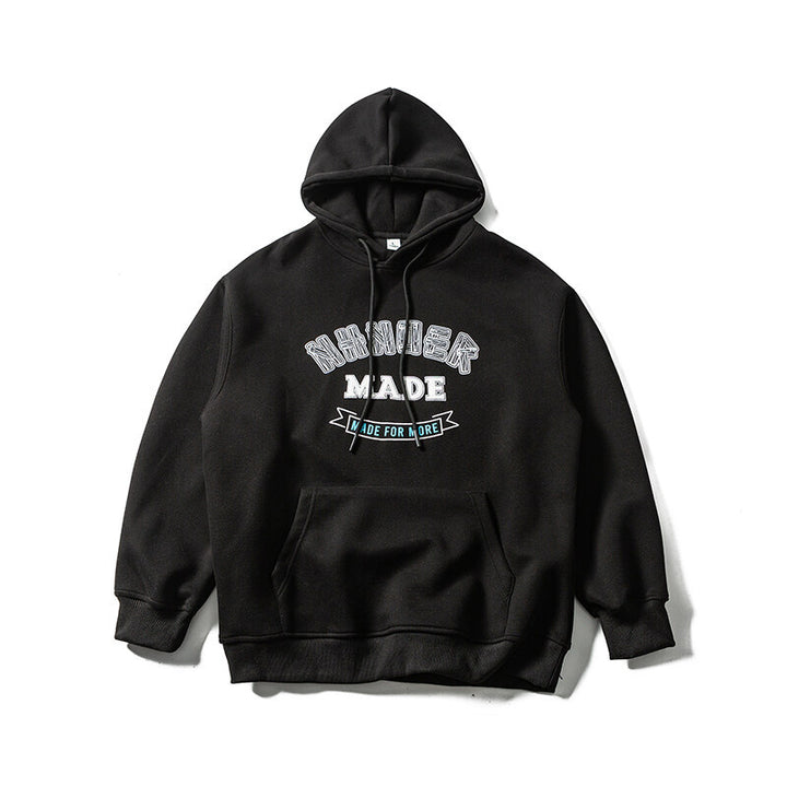 Unisex oversized college-style hoodie with kangaroo pocket Mune Fashion