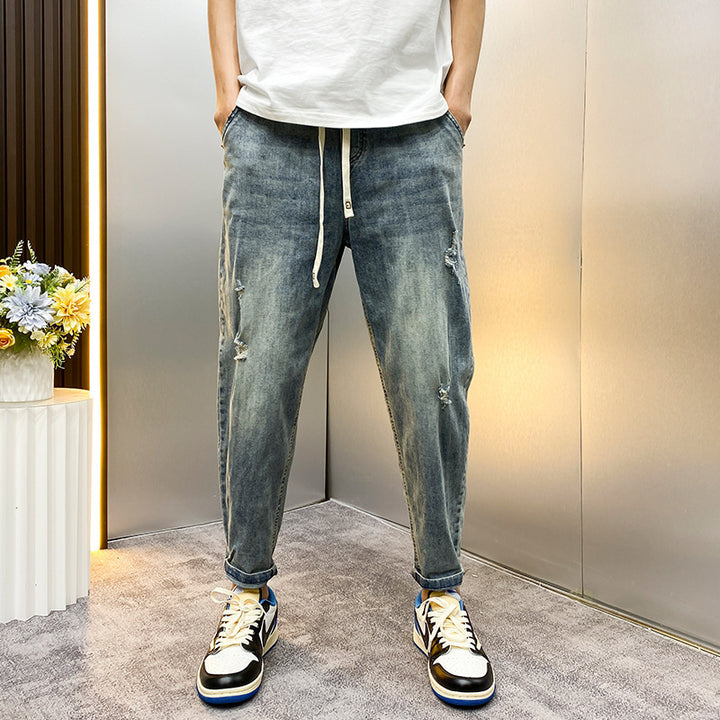 Men's Comfortable Destroyed Jeans Mune Fashion
