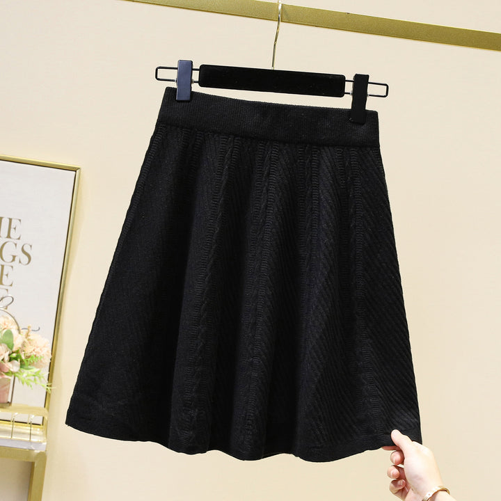 Women's Patterned Knit Skirt Mune Fashion