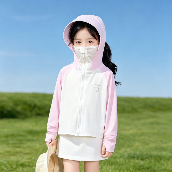 Girl Lightweight UV Protection Hoodie Mune Fashion