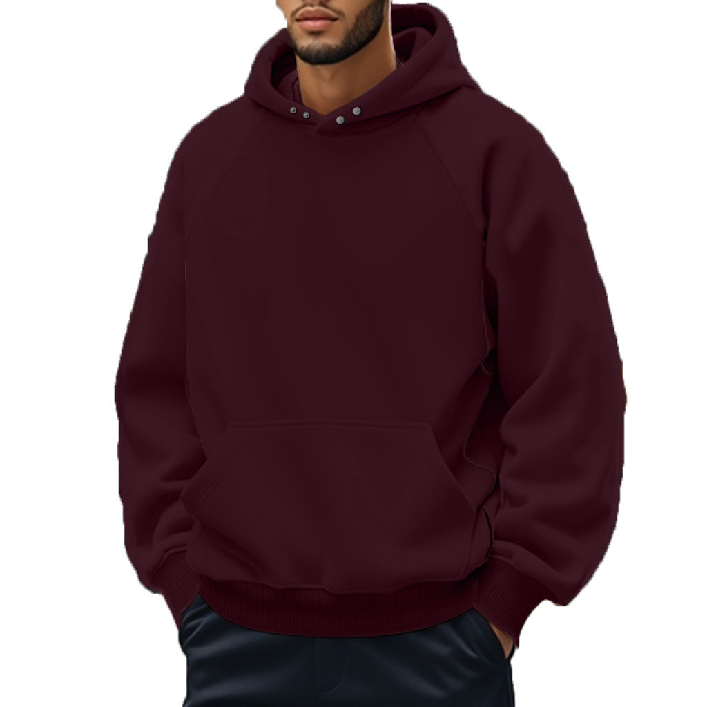 Unisex nan softer cotton fleece hoodie with kangaroo pocket and raglan sleeves Mune Fashion