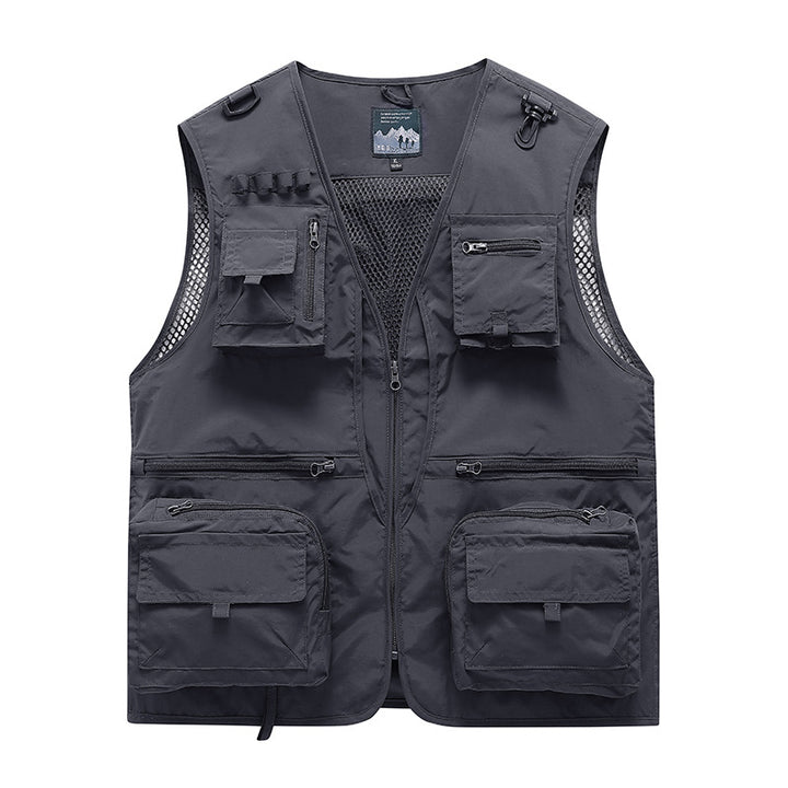 Men's Multifunctional Fishing Vest with Numerous Pockets Mune Fashion