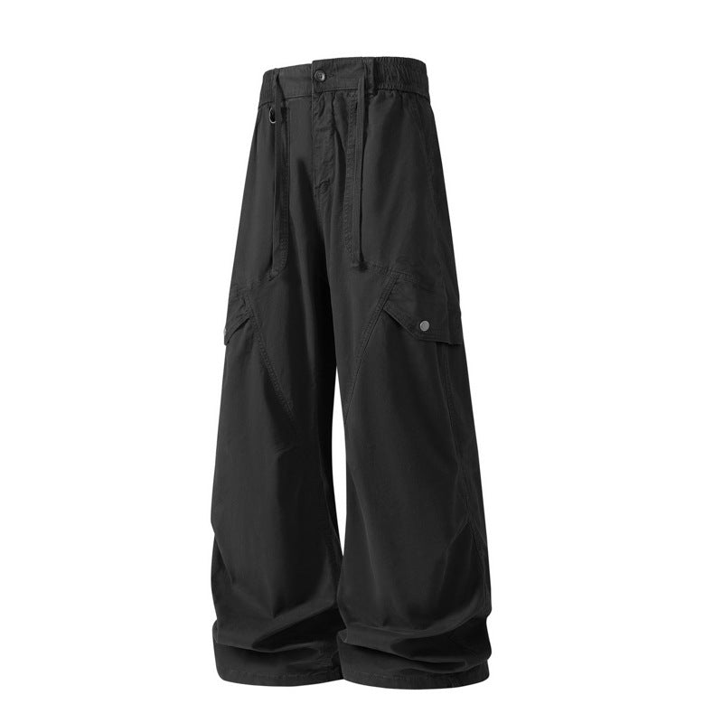 Herren Extraweite Baggy‑Cargohose im Utility‑Workwear‑Look mit elastischem Bund Mune Fashion