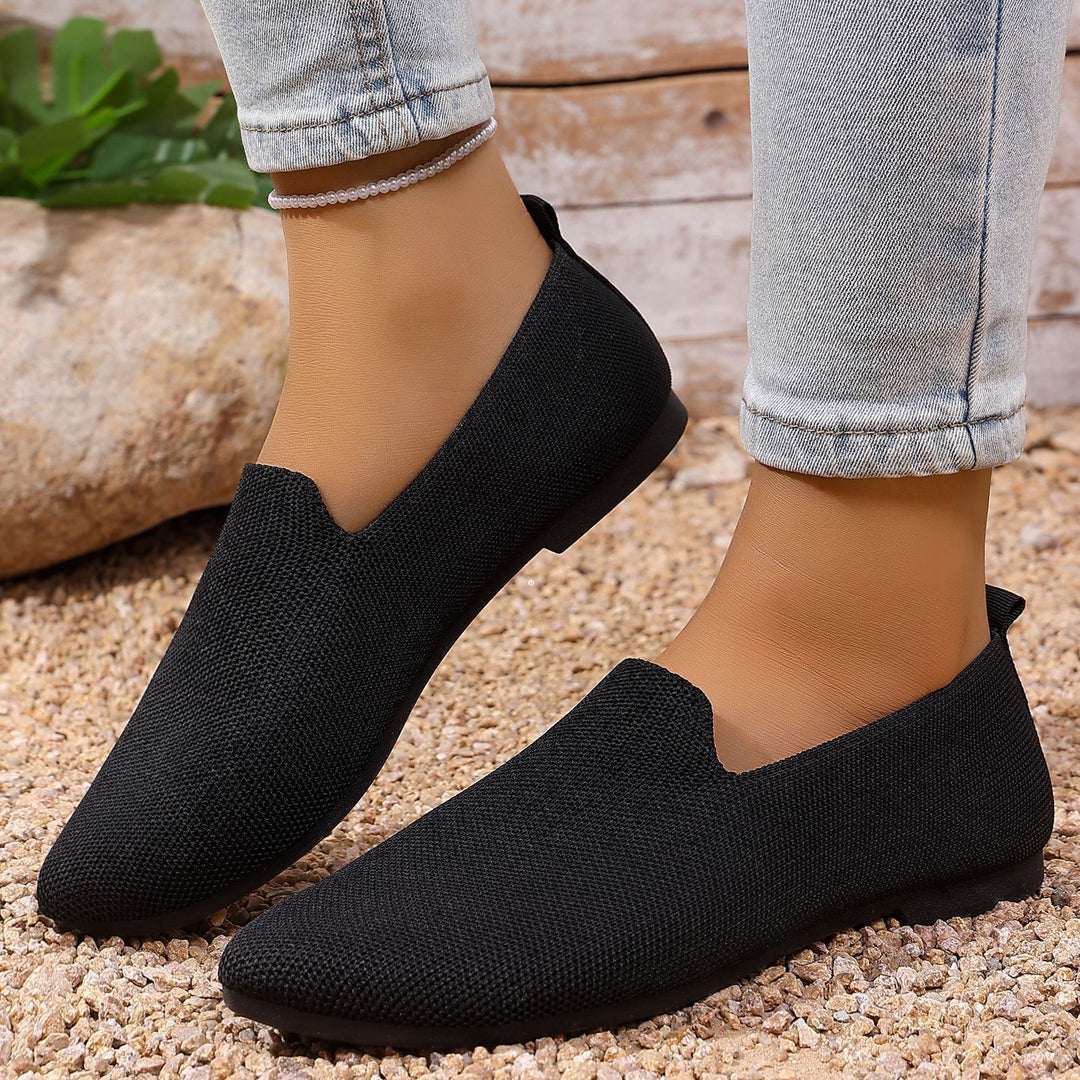 Women's lightweight knitted slippers with memory footbed and non-slip sole Mune Fashion