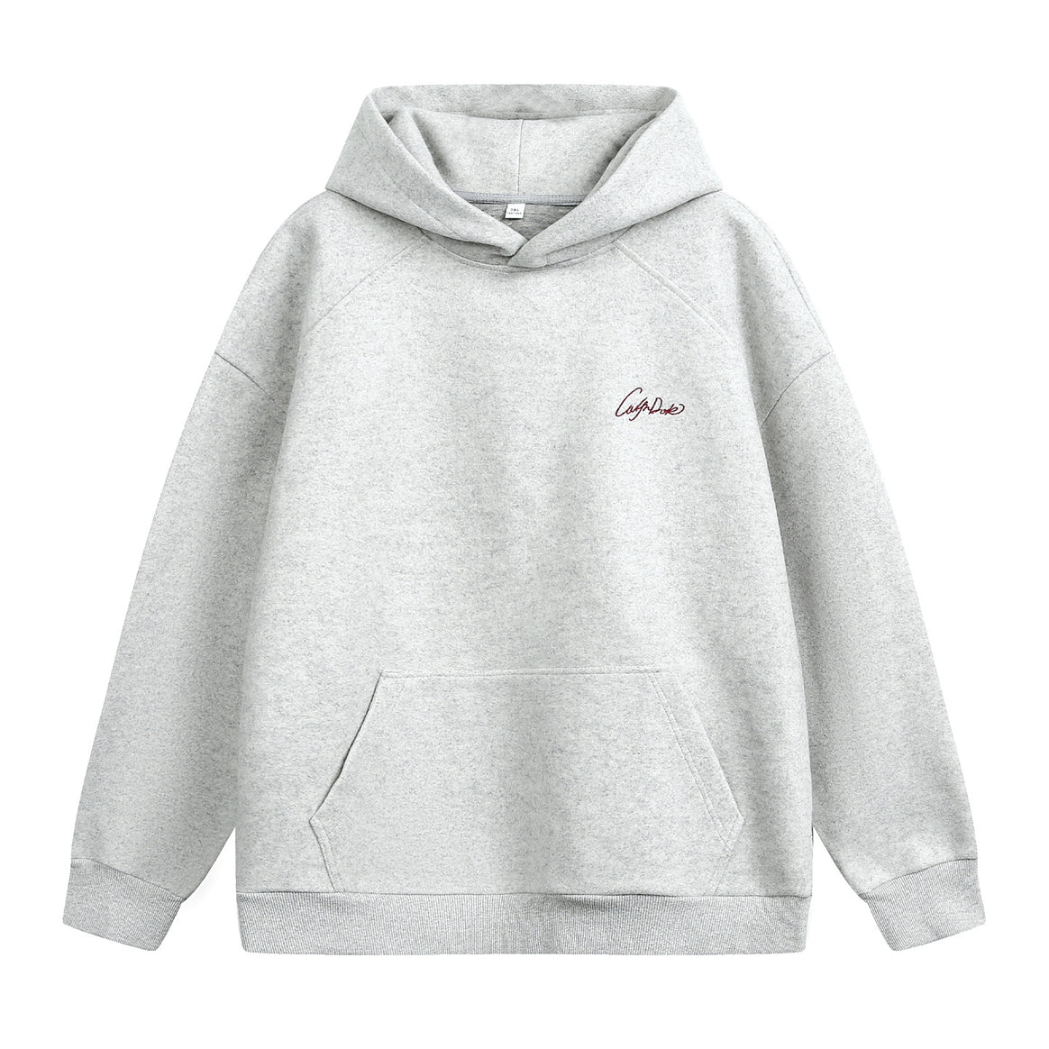 Unisex Oversize Hoodie made of heavy cotton fleece with kangaroo pocket and script embroidery Mune Fashion
