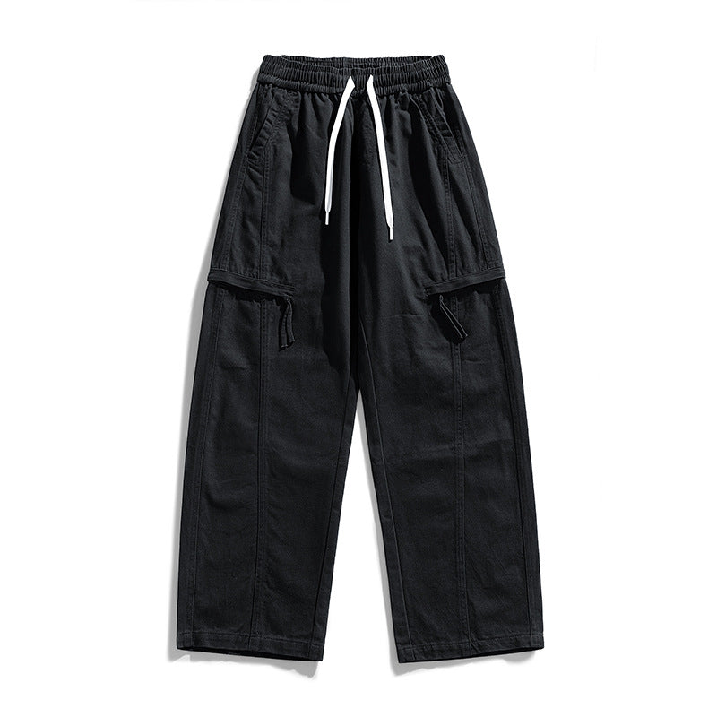 Men's Loose Cargo Jogging Pants in Baggy Cut with Drawstring & Multiple Pockets Mune Fashion