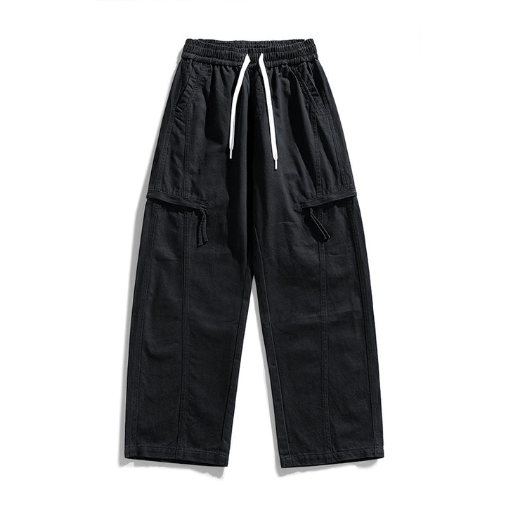 Men's Loose Cargo Jogging Pants in Baggy Cut with Drawstring & Multiple Pockets Mune Fashion