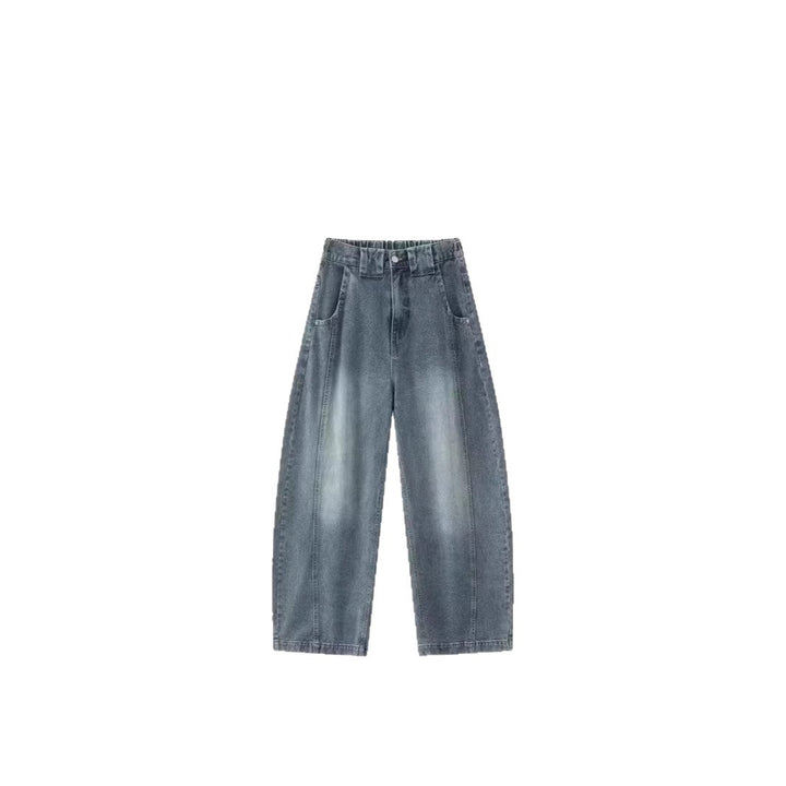 Women Wide-Cut Jeans with Unusual Used-Look Mune Fashion