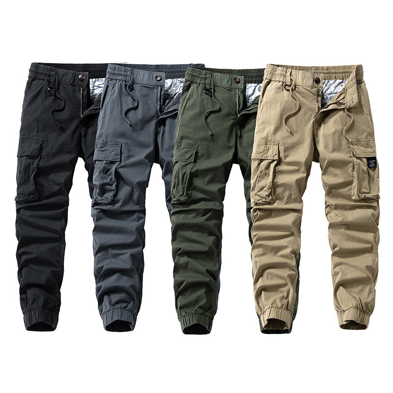 Herren Cargo-Jogger im technischen Utility-Design mit elastischem Tunnelzugbund und Mehrfachtaschen Mune Fashion