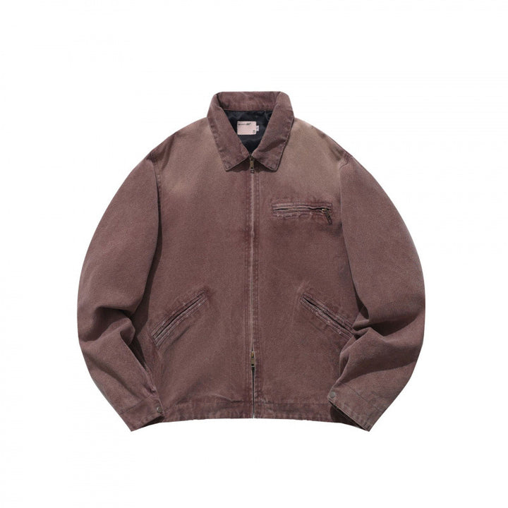 Men's Casual Worker Jacket made of soft canvas with zipper Mune Fashion