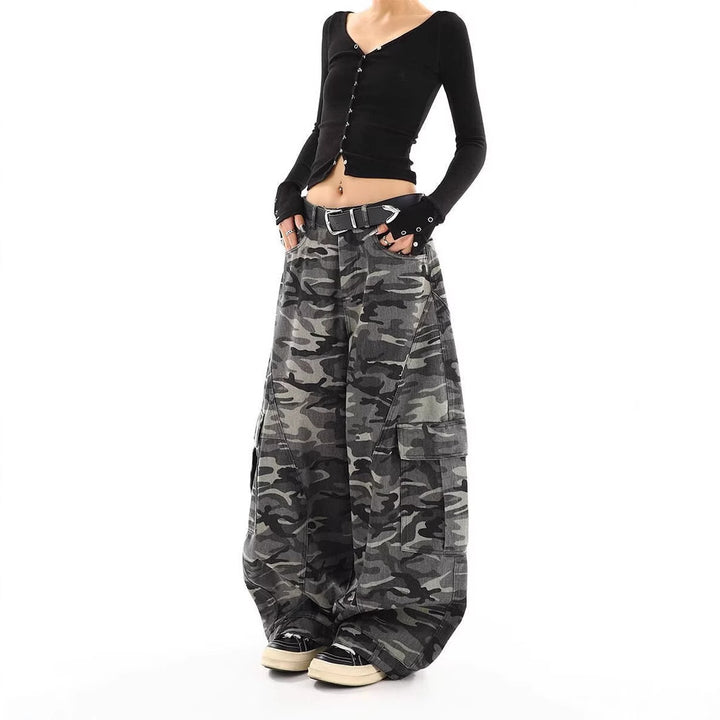 Men's cargo pants in camouflage design Mune Fashion