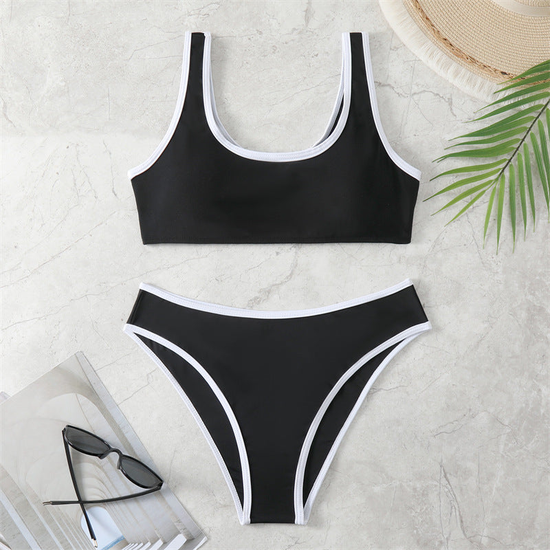 Women's bikini set with sporty cut and high-waisted bottom Mune Fashion