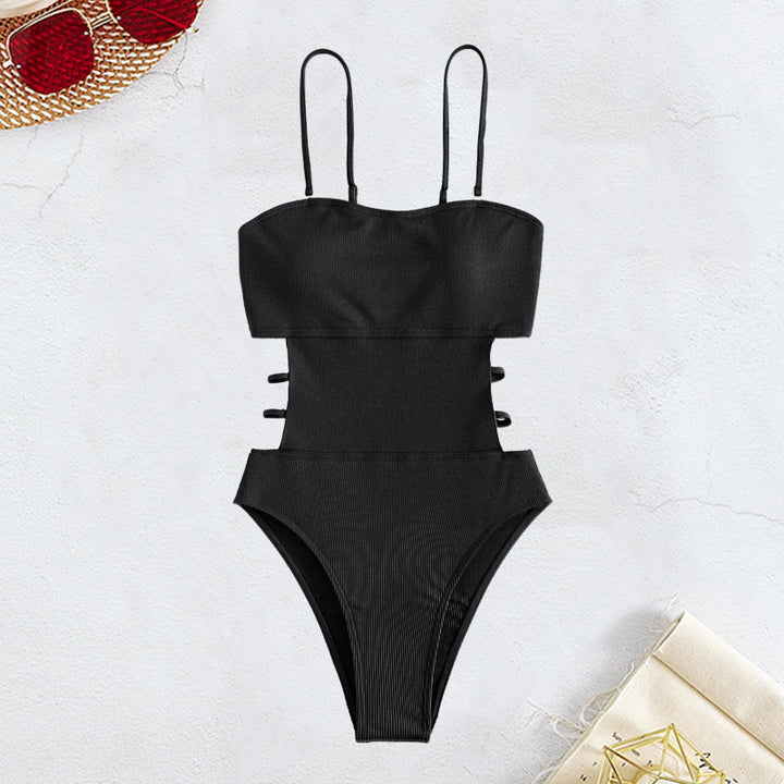 Women High-Waisted Bikini with Elegant Cut-Out and Adjustable Straps Mune Fashion