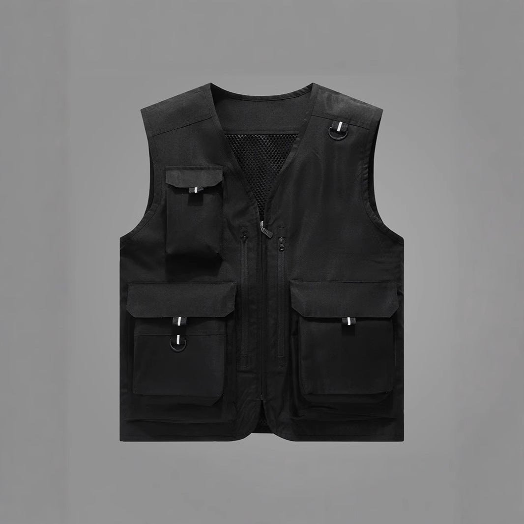 Men's multifunctional outdoor vest with numerous pockets Mune Fashion