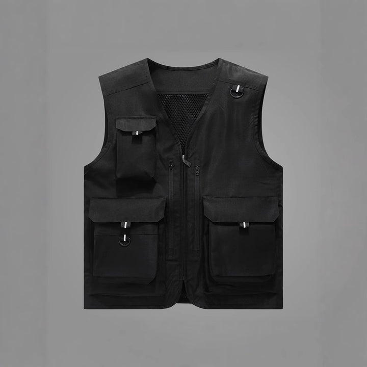 Men's multifunctional outdoor vest with numerous pockets Mune Fashion