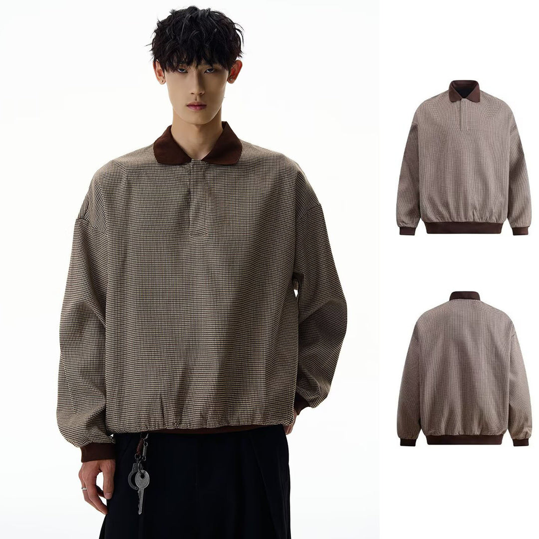 Men's Fashionable Sweater with Collar Mune Fashion